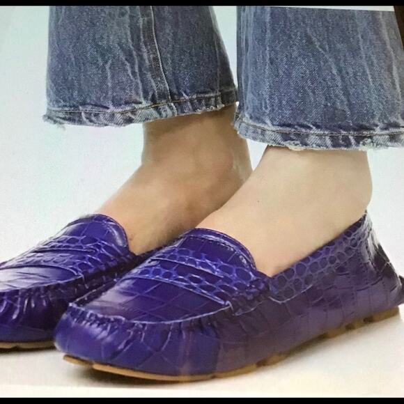 SAM EDELMAN FILLY PENNY LOAFER MOCCASIN  COBALT 8 - Picture 1 of 9